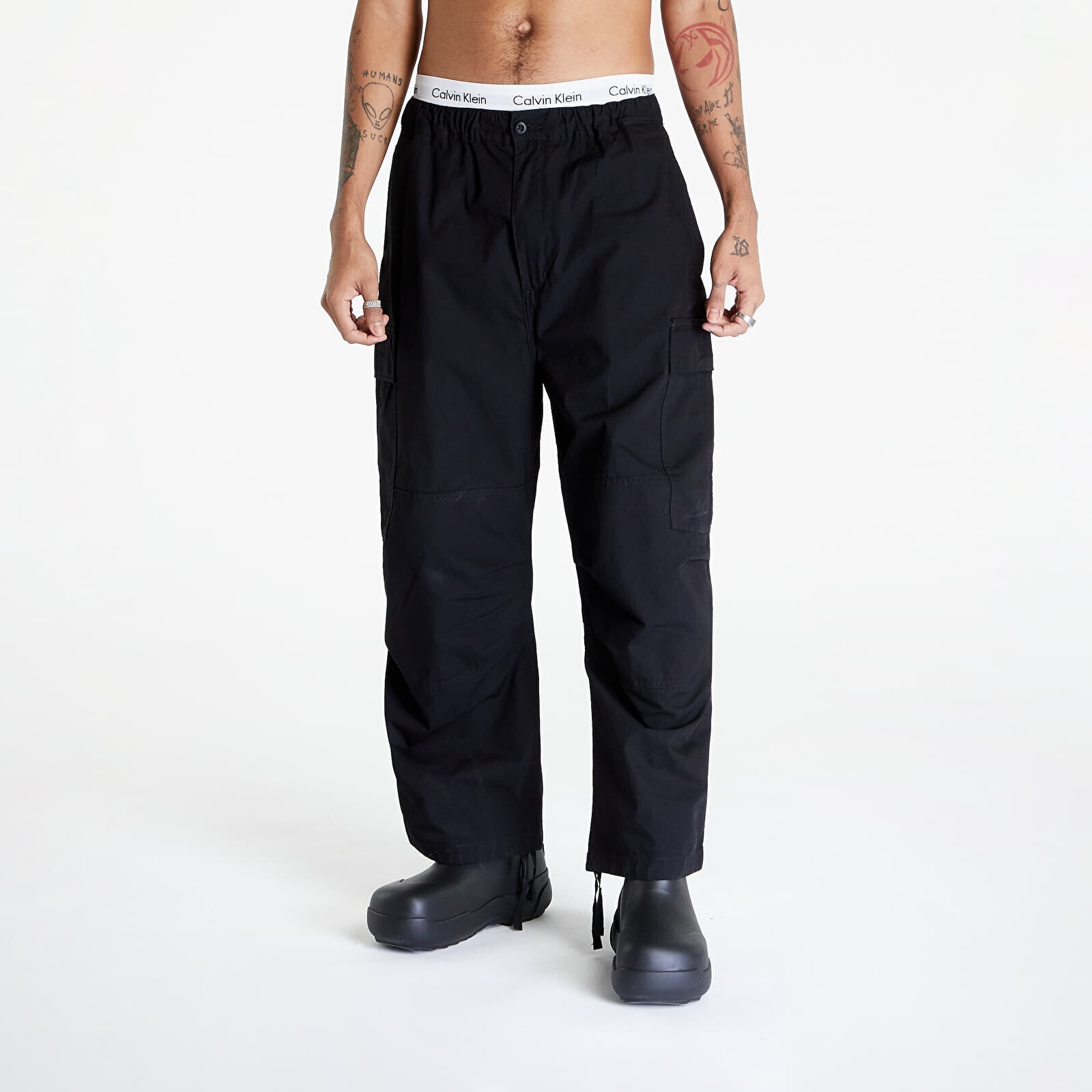 Kalhoty Carhartt WIP Jet Cargo Pant Black Rinsed L
