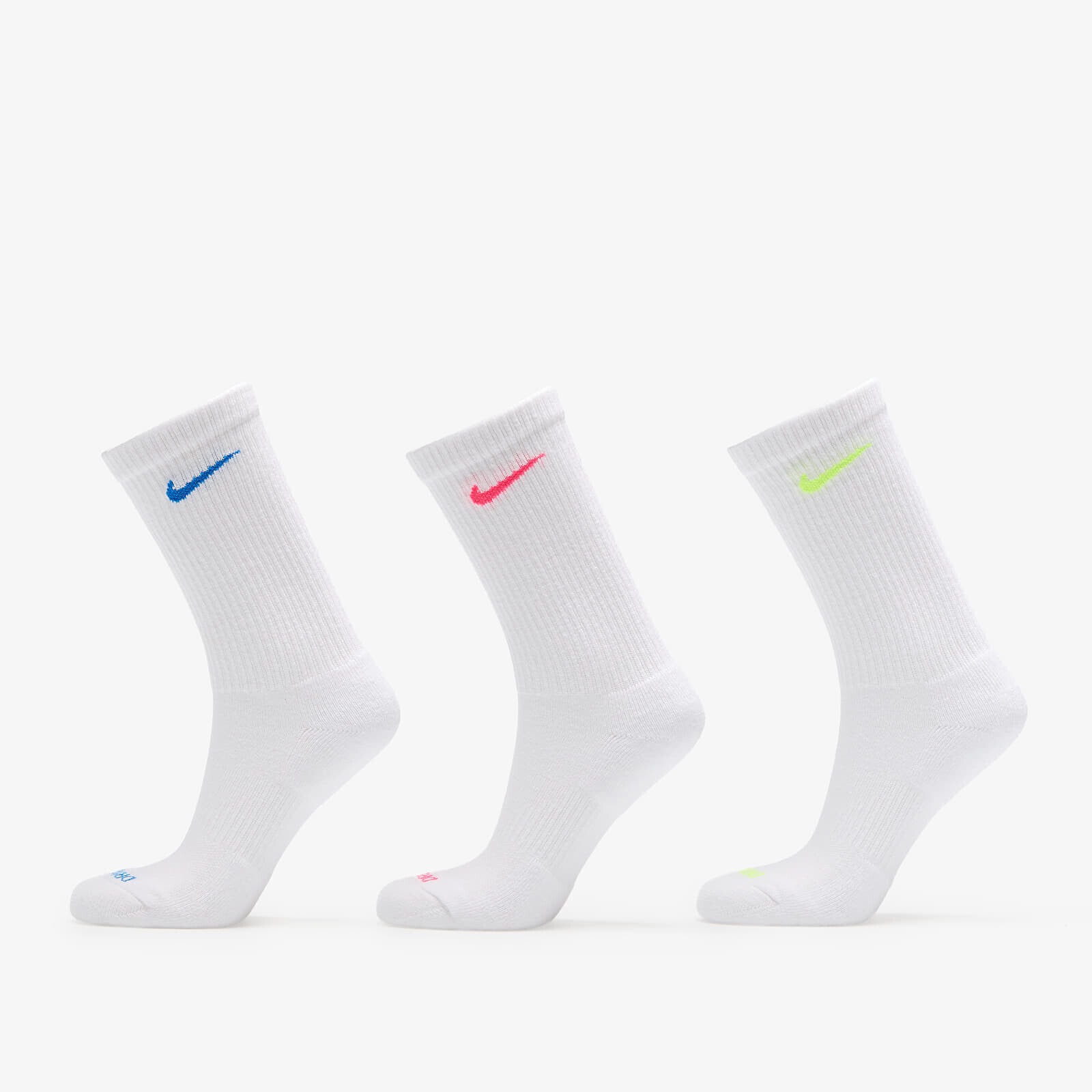 Nike Dri-FIT Everyday Plus Cushioned Training Crew Socks 3-Pack Multi-Color M
