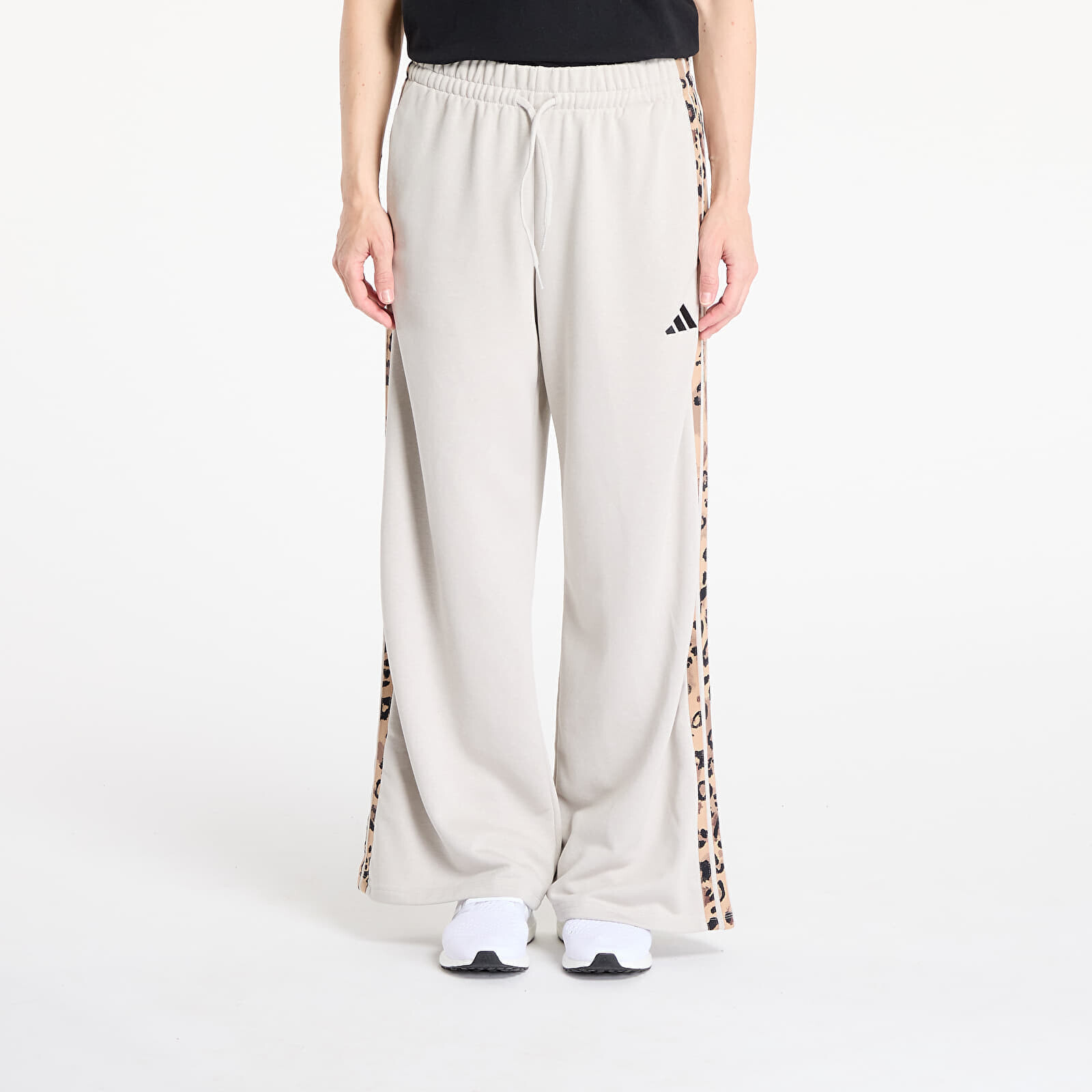 Kalhoty adidas W Animal Print 3-Stripes Open Hem Pants Wonder Aluminium/ Multicolor S