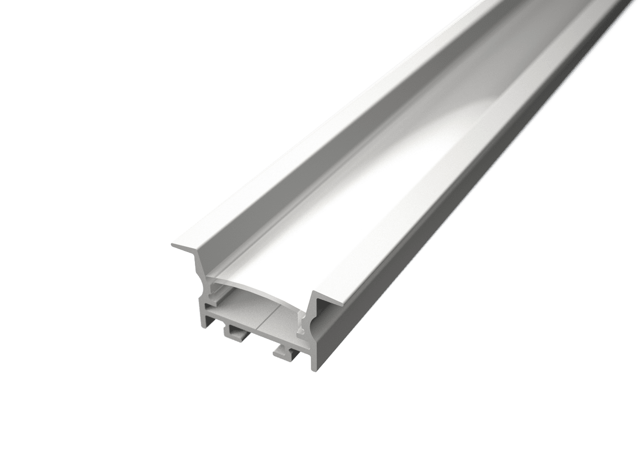 LED Solution Vstavaný profil pre LED pásiky V25 biely Vyberte variantu a dĺžku: Profil bez difúzora 1m LP316W-1M