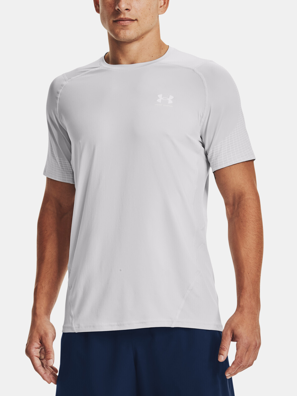 Under Armour T-Shirt UA HG Armour Fitted Nvlty SS-GRY - Men