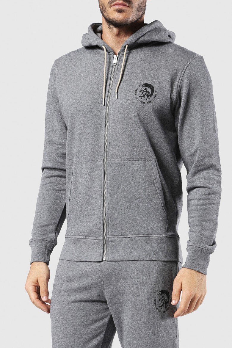 Mikina - Diesel UMLTBRANDONZ SWEATSHIRT šedá