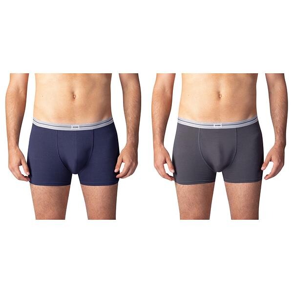 Bellinda 
ULTRA RESIST BOXER 2x - Dvojbalenie bavlnených boxeriek - sivá - modrá