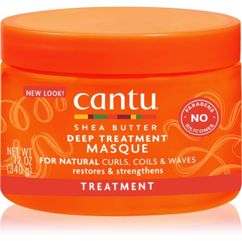 CANTU Shea Butter Deep Treatment Mask hlboko regeneračná maska pre vlnité a kučeravé vlasy 340 g