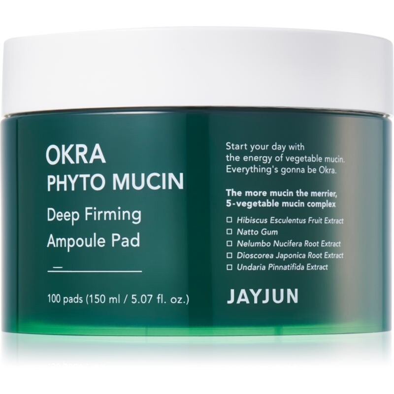 Jayjun Okra Phyto Mucin Deep intenzívne revitalizačné vankúšiky pre spevnenie pleti 100 ks