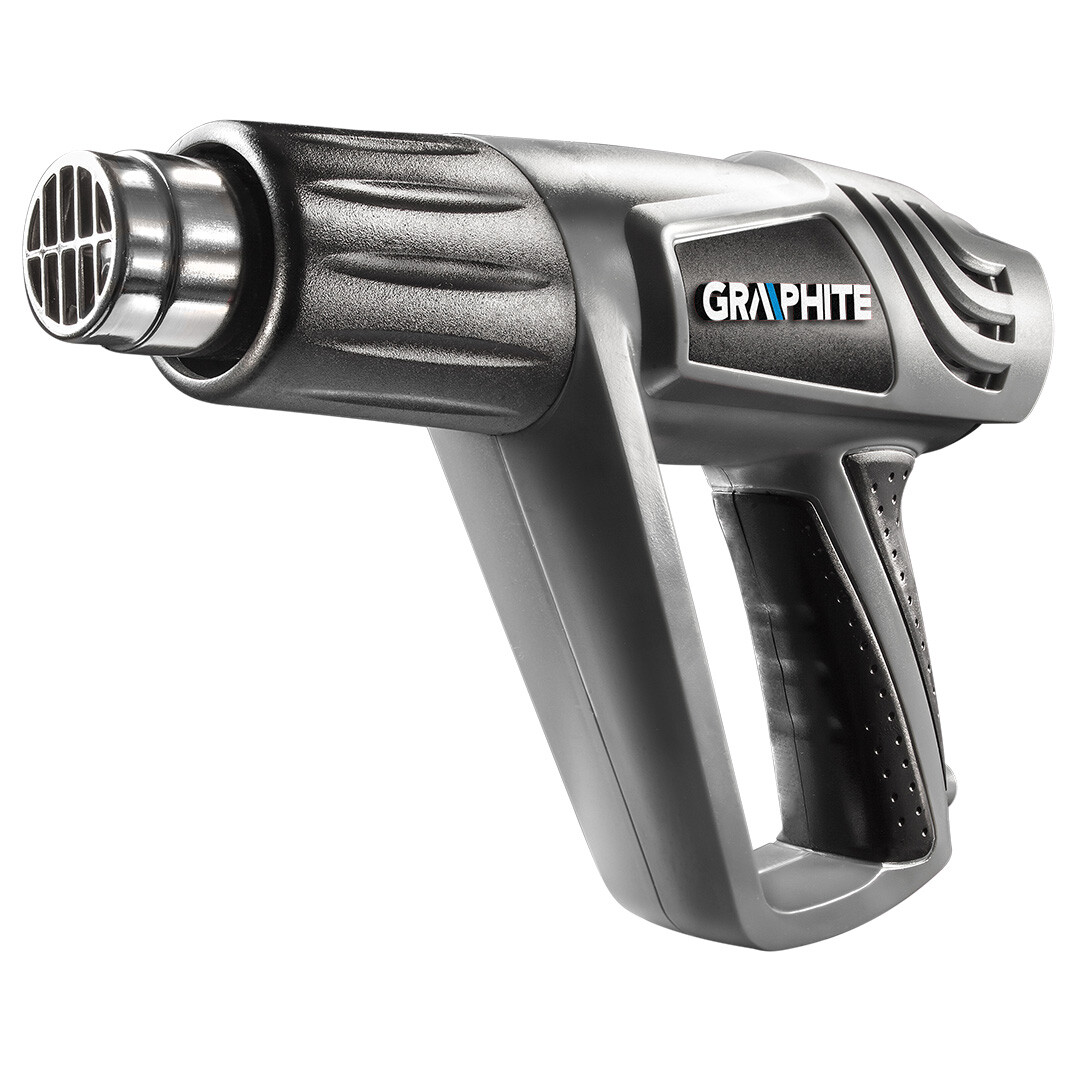 GRAPHITE Teplovzd. pištoľ, 2000 W, tep. rozsah: I - 25 ° C, II - 80-600 ° C, III - 80-600 ° C 59G524