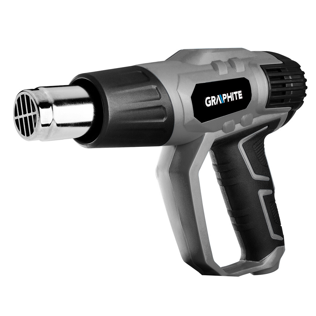 GRAPHITE Teplovzd. pištoľ, 2000 W, tep. rozsah: I: 50C, II: 50-550C, III: 50-550C 59G526