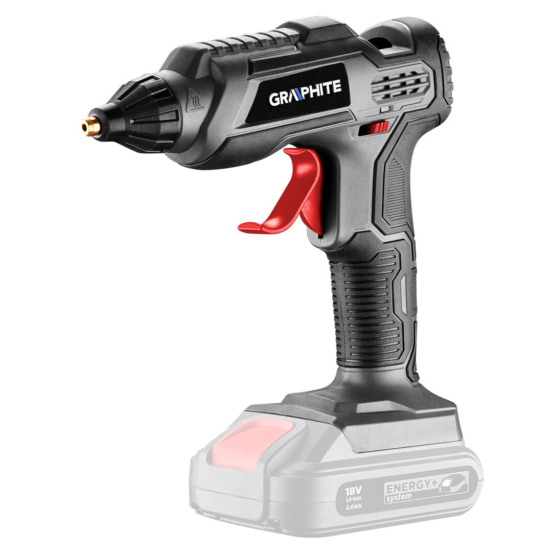 GRAPHITE Akumulátorová lepiaca pištoľ Energy+ 18V, Li-Ion, bez akumulátora 58G040