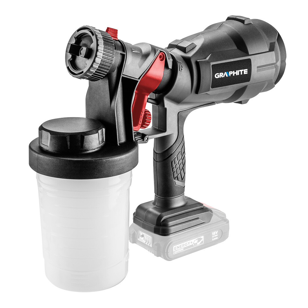 GRAPHITE Striekacia pištoľ Energy+ 18V HVLP, Li-Ion, bez batérie 58GE103