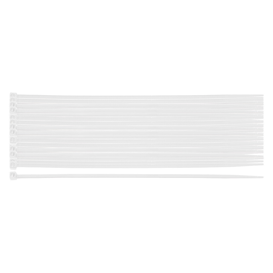 NEO TOOLS Káblové pásky EXTREME 2,5 × 100 mm, biele, 100 ks. 01-647