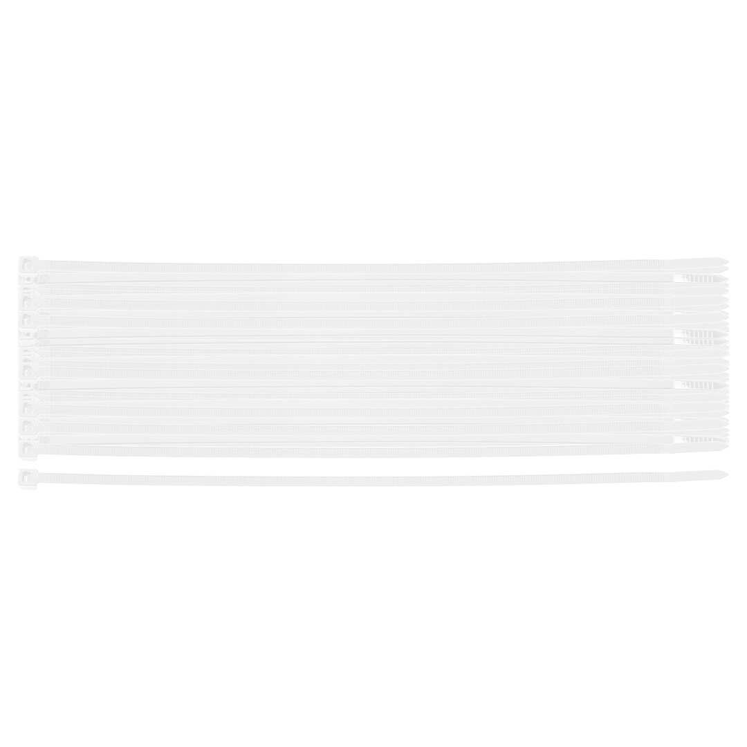 NEO TOOLS Káblové pásky EXTREME 4,8 × 300 mm, biele, 100 ks. 01-661
