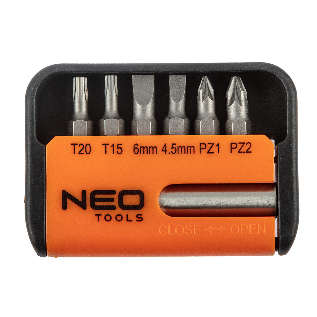 NEO TOOLS Sada bitov s nastavcom, 7 ks sada 06-101