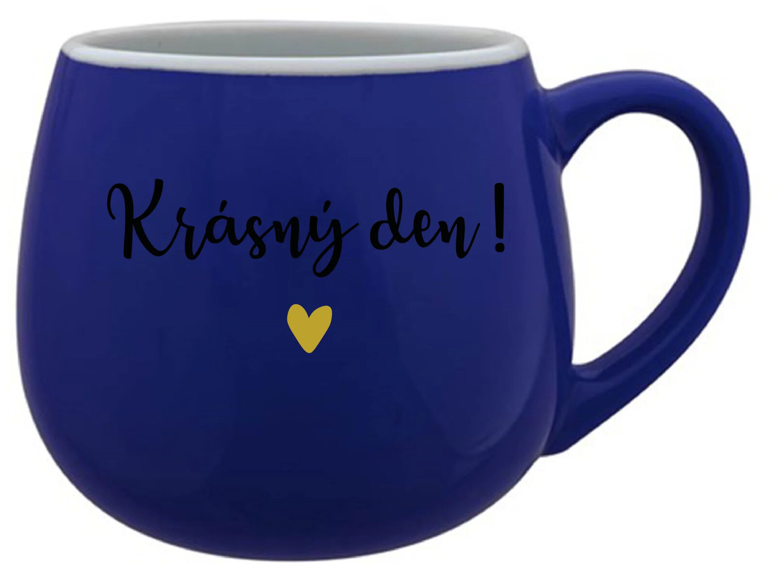 KRÁSNY DEŇ! - modrý keramický hrnček 300 ml