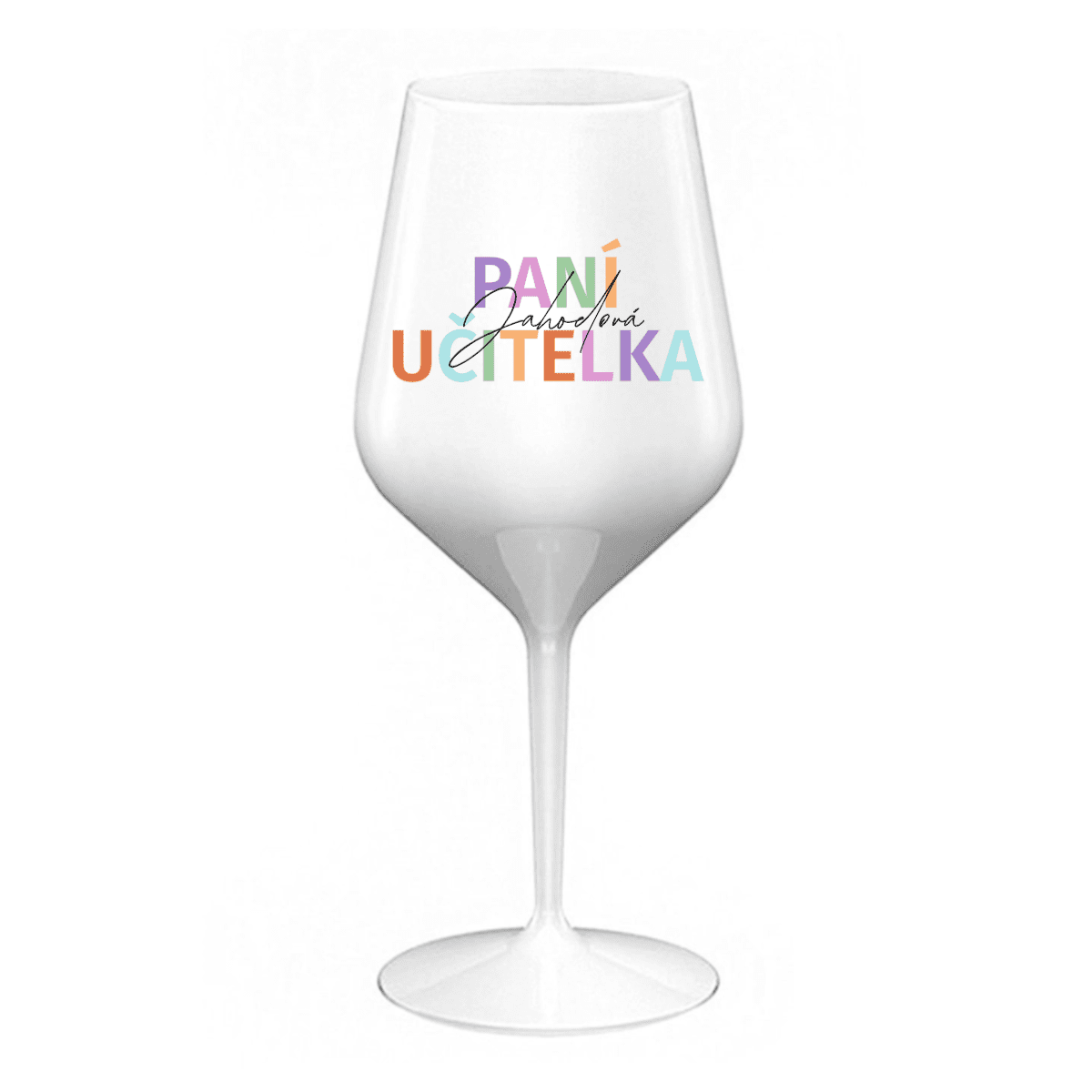 Personalizovaná nerozbitná sklenice pro paní učitelku/pana učitele