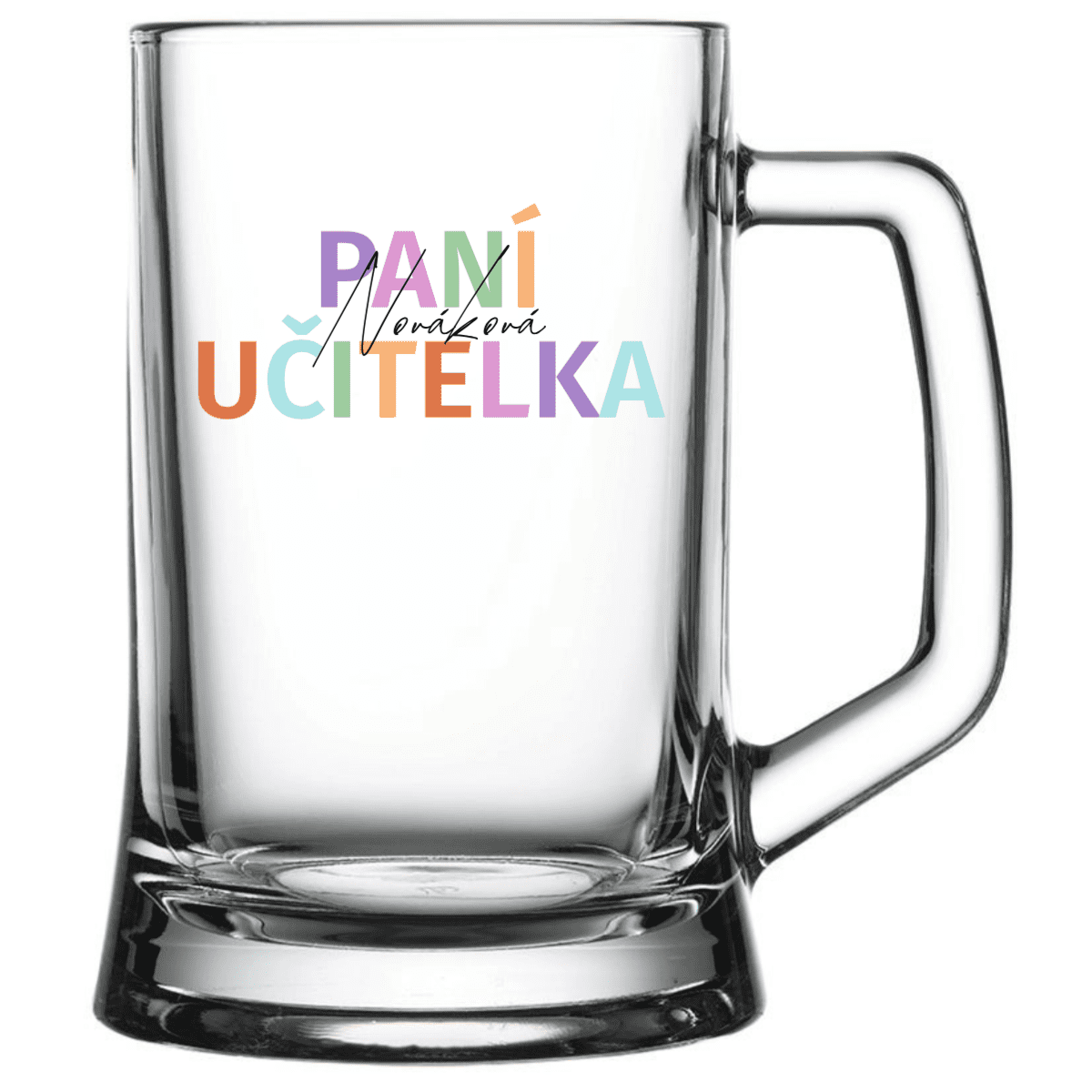 Personalizovaná pivní sklenice pro paní učitelku/pana učitele