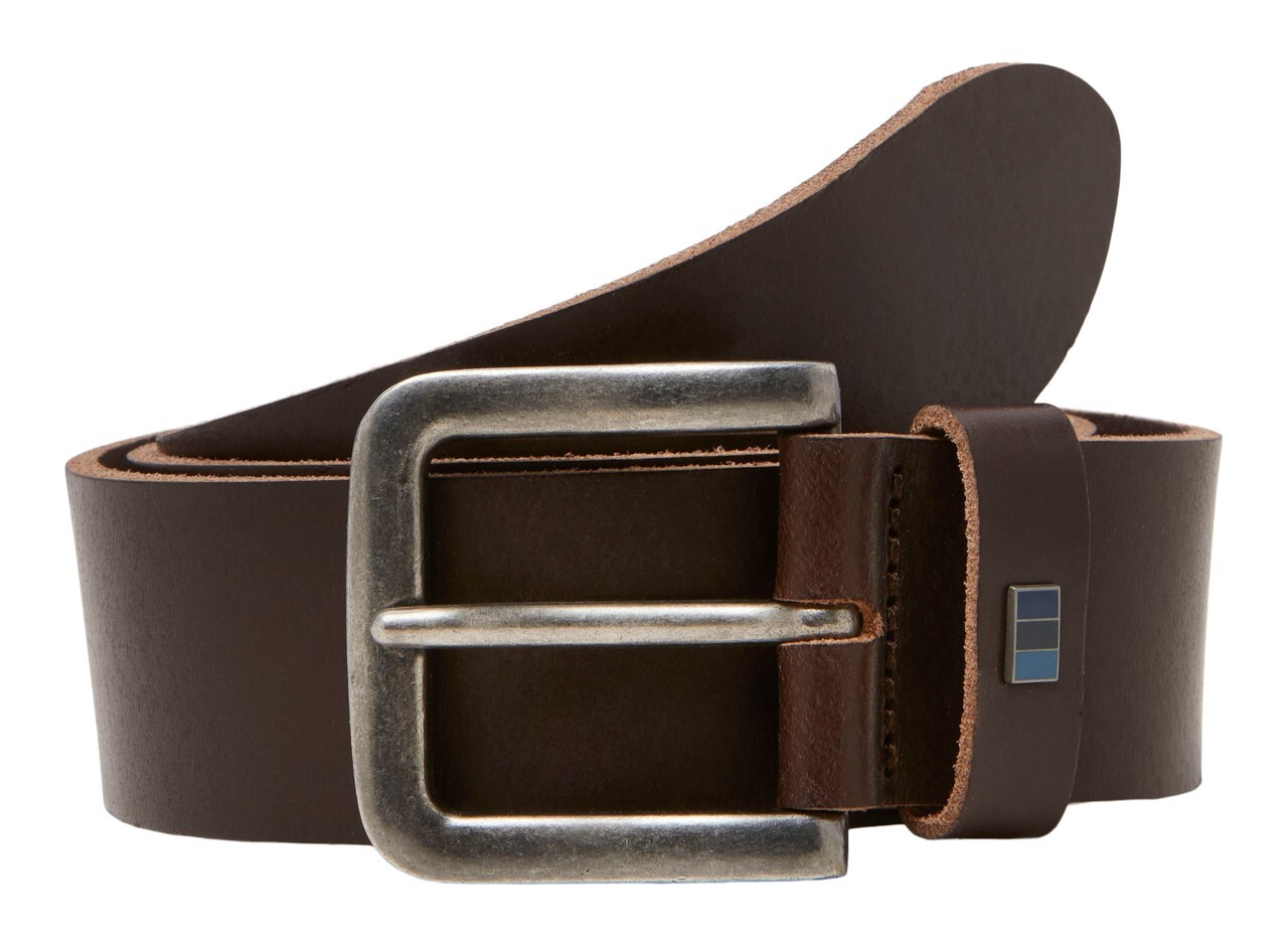 Jack And Jones Opasek JACK AND JONES Jack &  Flag Leather Belt Veľkosť: 90 cm
