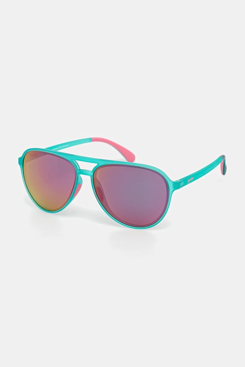 Slnečné okuliare Goodr Kitty Hawkers Ray Blockers zelená farba, G00613.MG.01
