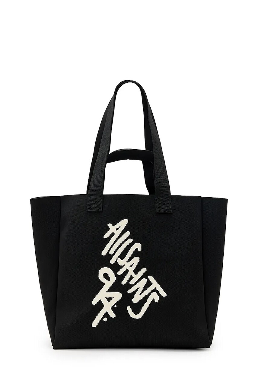 Kabelka AllSaints IZZY čierna farba, W399XC