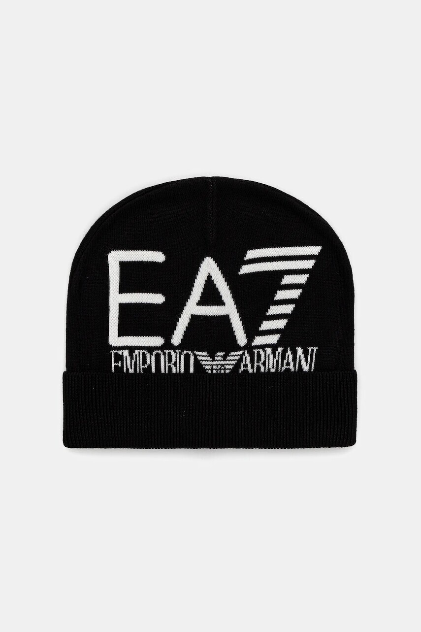 Čiapka EA7 Emporio Armani čierna farba, AF11994.7X000006
