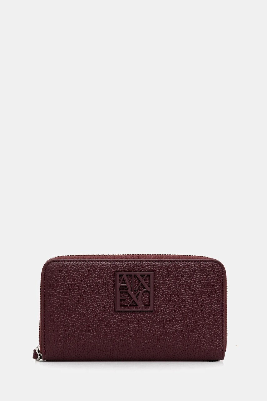 Peňaženka Armani Exchange dámska, bordová farba, XW000361 AF11902