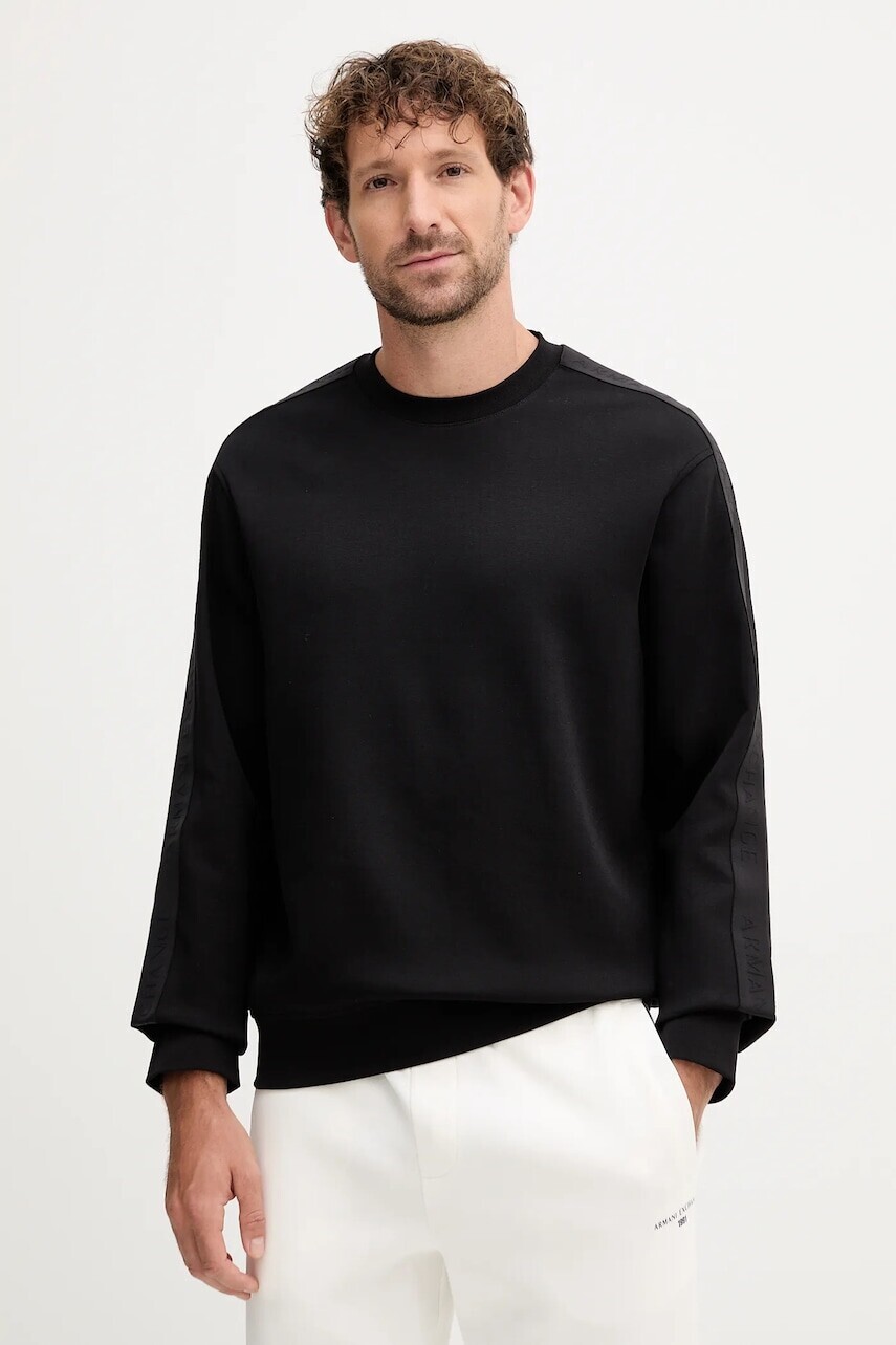 Mikina Armani Exchange čierna farba, jednofarebná, XM001296 AF10818