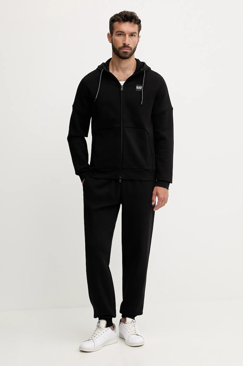 Tepláková súprava EA7 Emporio Armani čierna farba, AF10377-7M000914