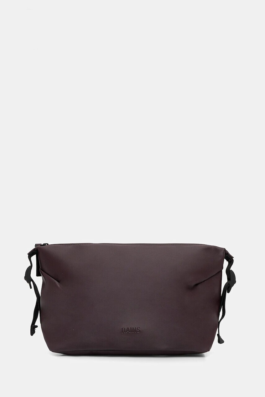 Kozmetická taška Rains 15630 Hilo Wash Bag bordová farba, 15630