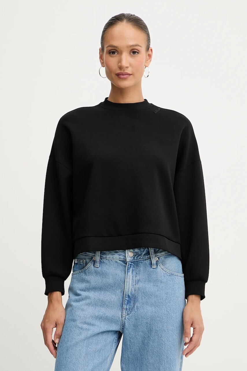 Mikina Armani Exchange čierna farba, jednofarebná, XW000740 AF16111