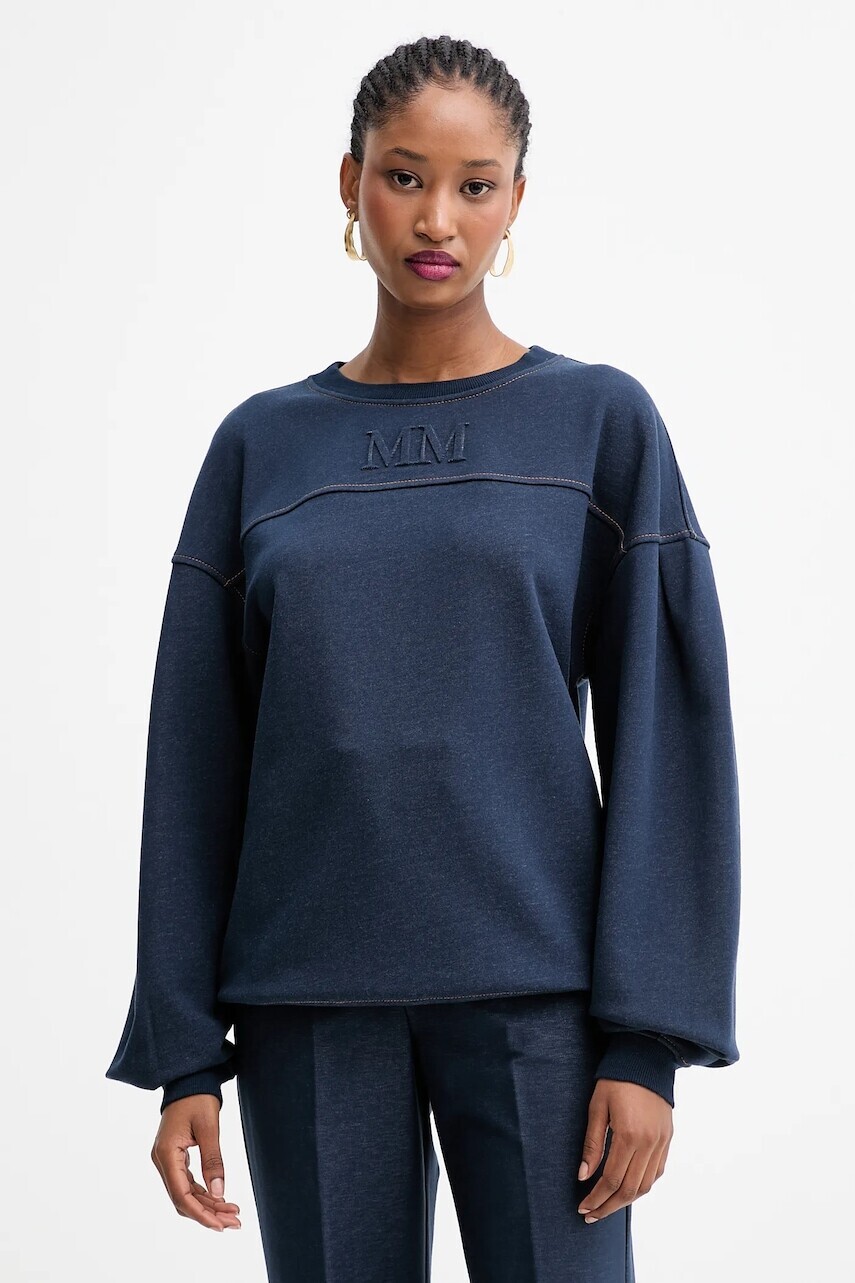 Mikina MM MOGOL tmavomodrá farba, s potlačou, 2526926017600