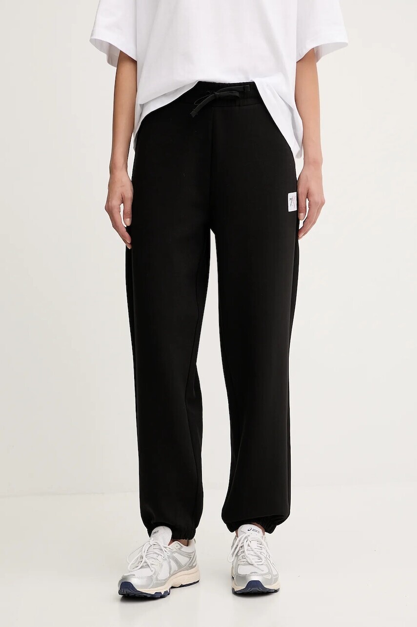 Tepláky EA7 Emporio Armani čierna farba, jednofarebné, AF12116.7X000251
