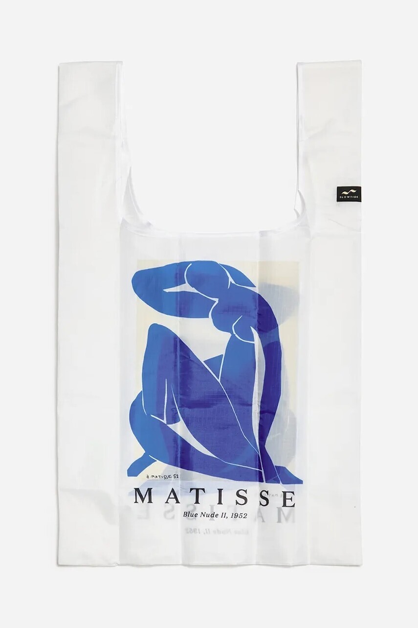 Nákupná taška Slowtide Blue Nude II x Henri Matisse modrá farba