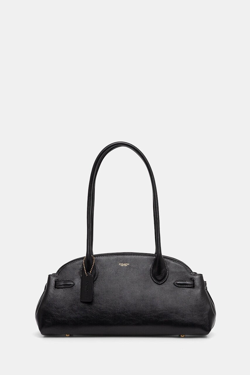 Kožená kabelka Coach Empire Carryall Bag 34 čierna farba, CCM57