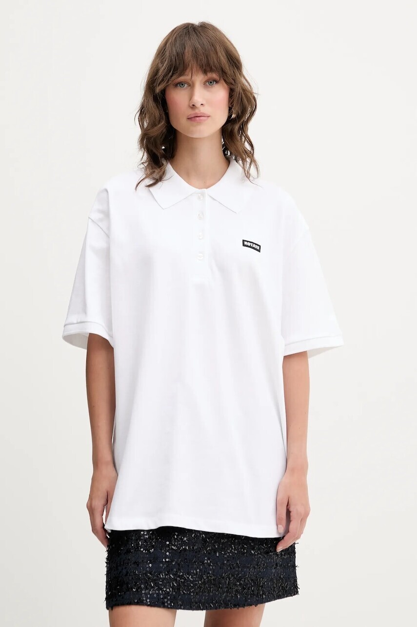 Polo tričko Rotate dámske, biela farba, 114785400