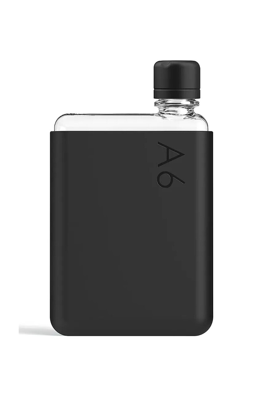 Fľaša na vodu Memobottle Original A6 375 ml čierna farba