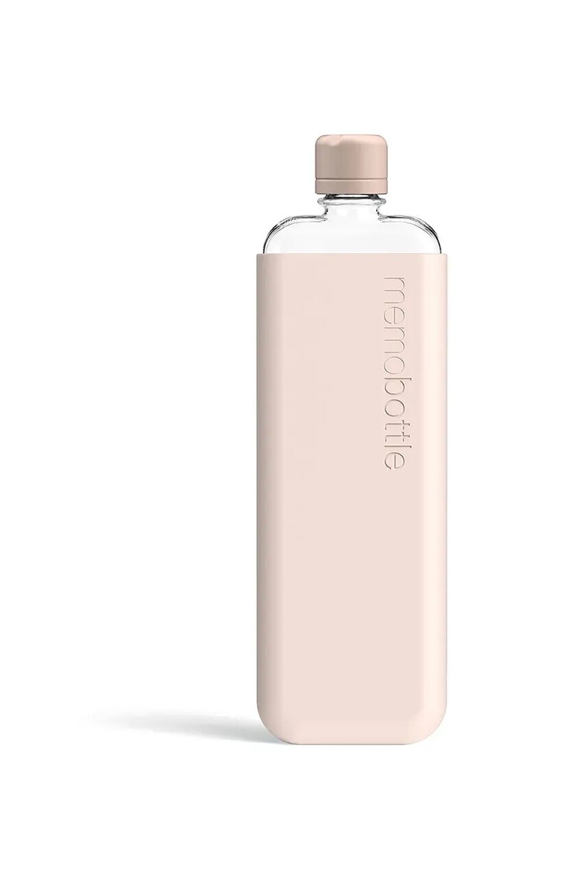 Fľaša na vodu Memobottle Original Slim 450 ml ružová farba