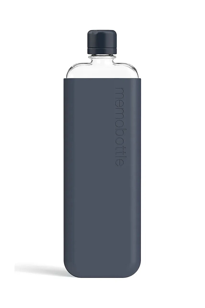 Fľaša na vodu Memobottle Original Slim 450 ml modrá farba