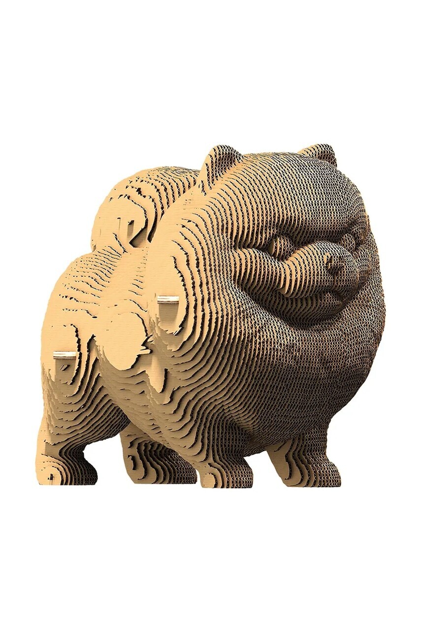 3d puzzle Cartonic Pomeranian 16 x 14 x 10 cm béžová farba