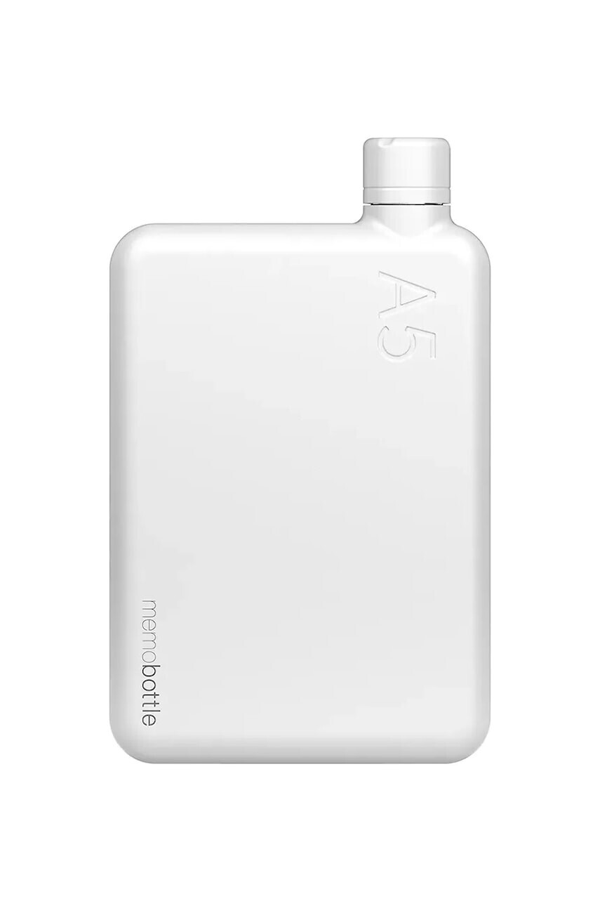 Fľaša na vodu Memobottle Stainless Steel A5 1080 ml biela farba
