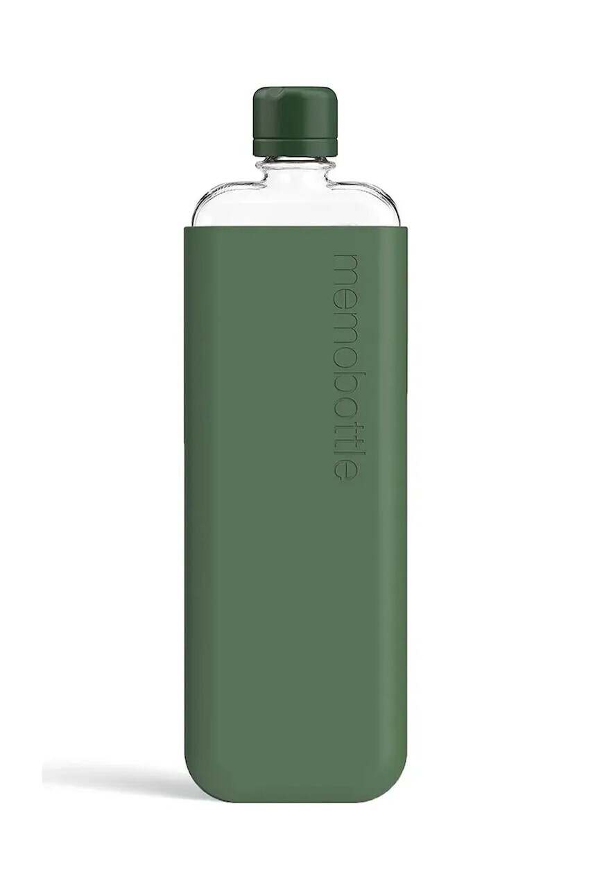 Fľaša na vodu Memobottle Original Slim 450 ml zelená farba