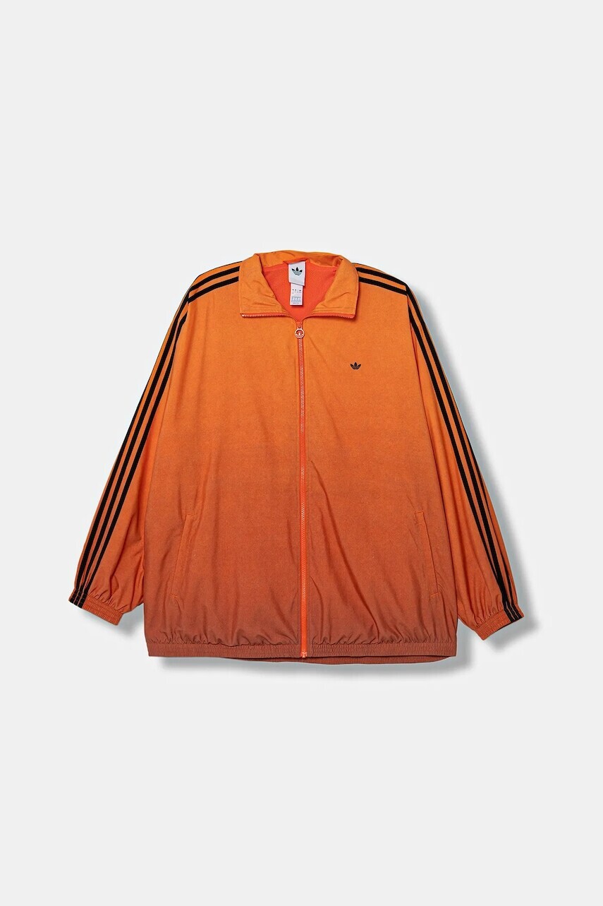 Mikina adidas Originals oranžová farba, s nášivkou, JW7259