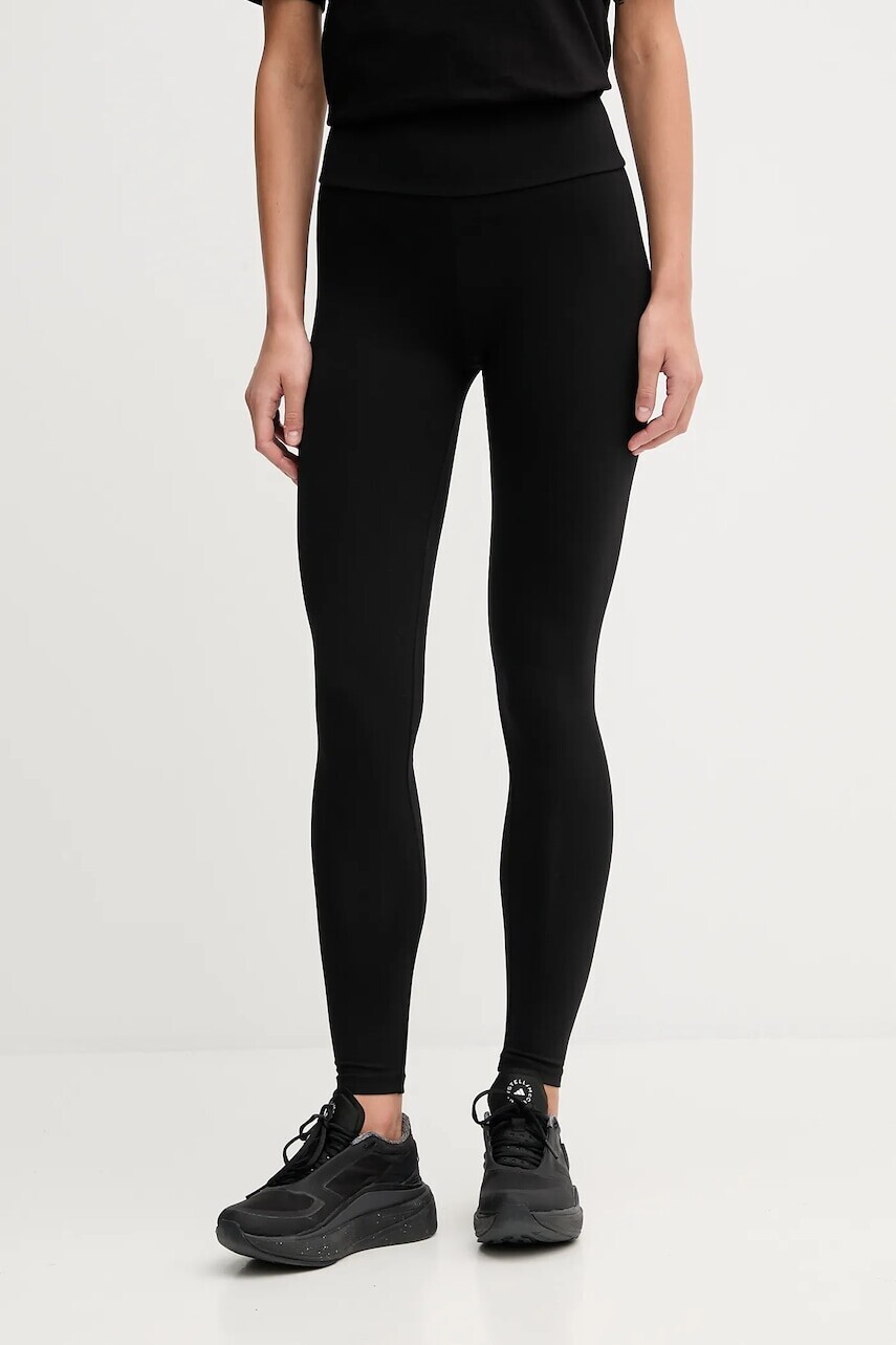 Legíny EA7 Emporio Armani čierna farba, jednofarebné, AF12484.7W000459