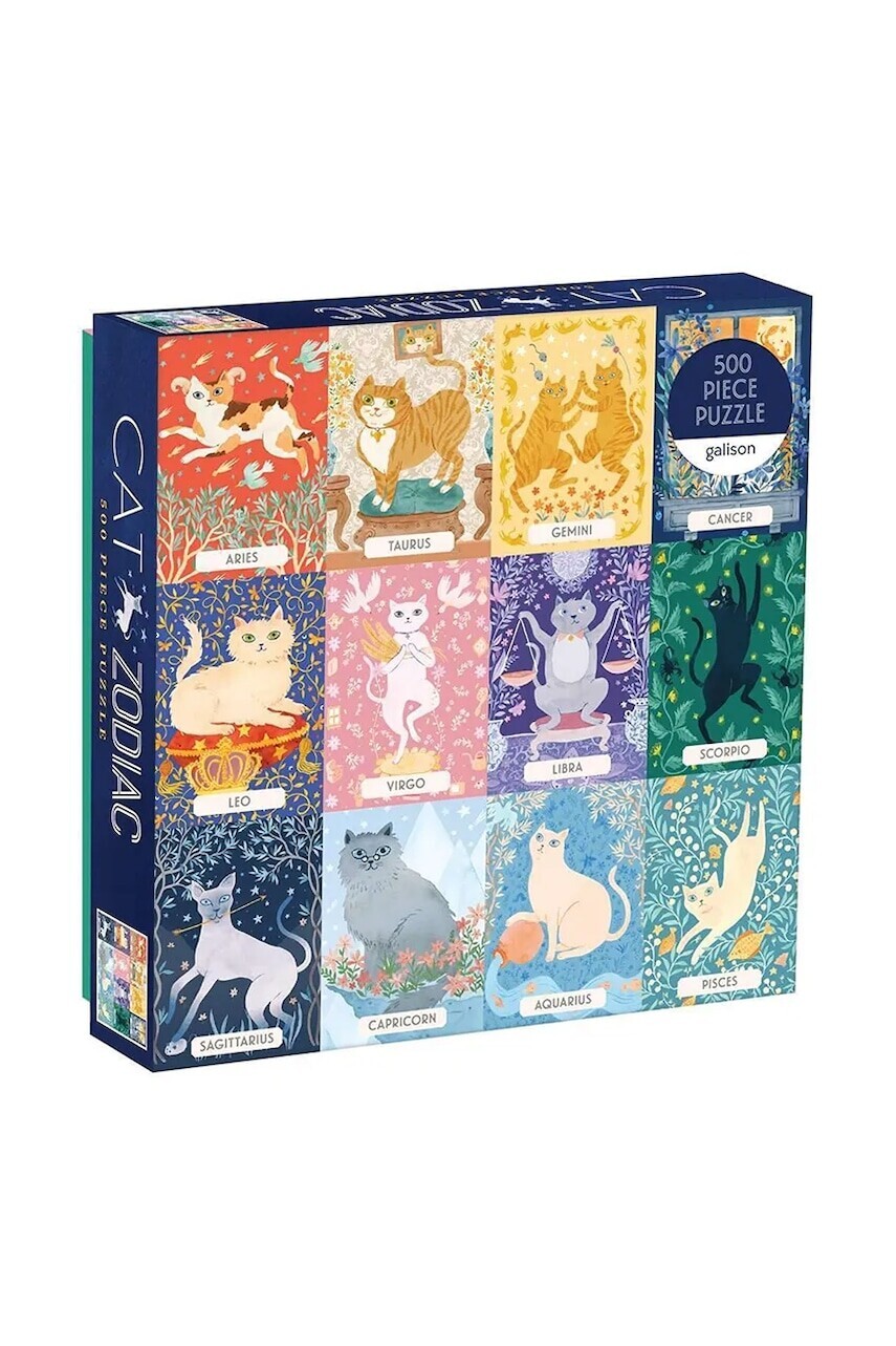 Puzzle Galison Cat Zodiac 500 elementów viac farieb