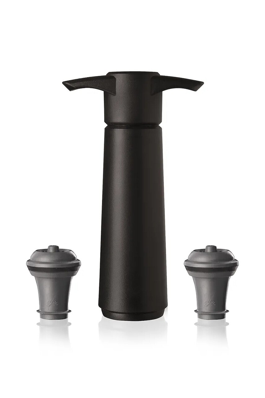 Vákuové čerpadlo a uzáver Vacu Vin Wine Saver 8,5 x 22,3 x 4,3 cm 3-pak čierna farba
