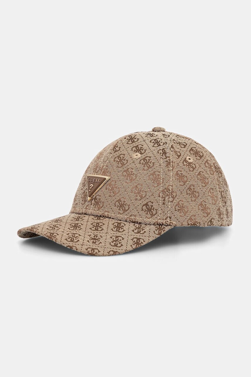 Šiltovka Guess KATYA béžová farba, AW5368 POL01