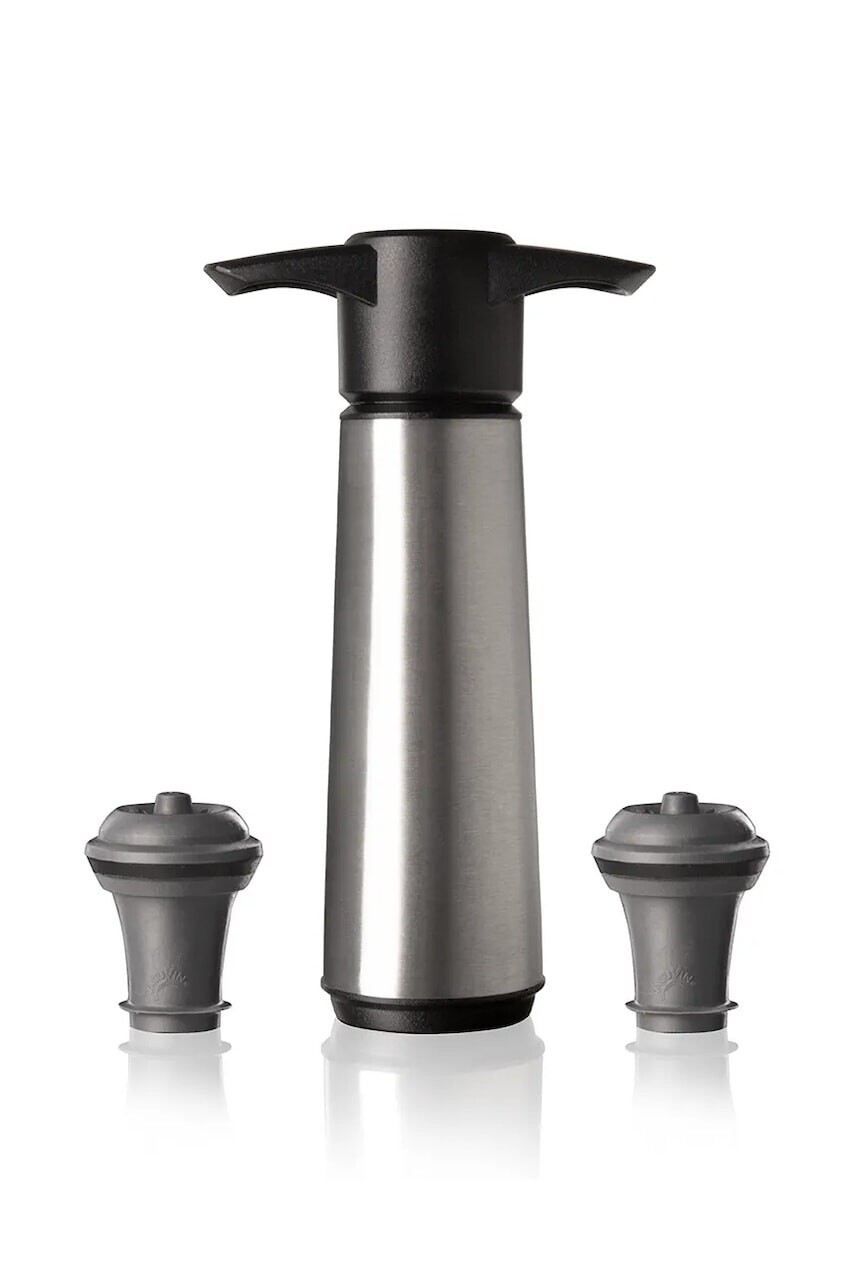 Vákuové čerpadlo a uzáver Vacu Vin Wine Saver 8,5 x 22,3 x 4,3 cm 3-pak šedá farba