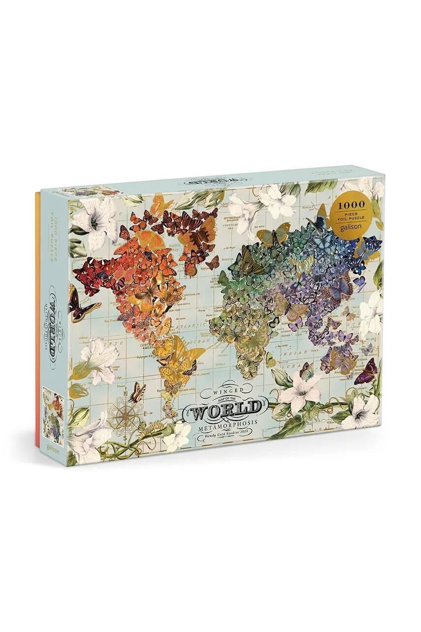 Puzzle Galison Winged Metamorphosis 1000 elementów viac farieb