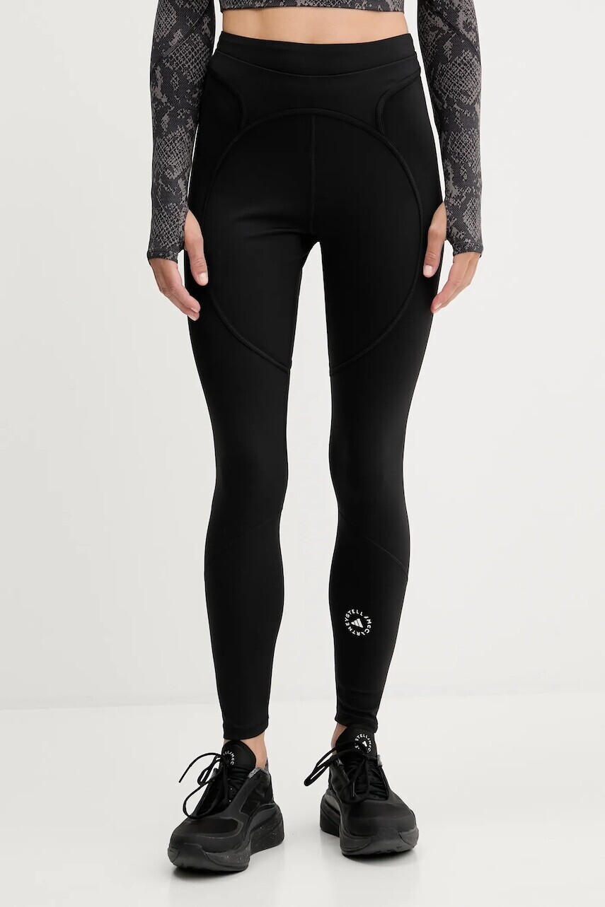 Tréningové legíny adidas by Stella McCartney TruePurpose čierna farba, jednofarebná, JW4557