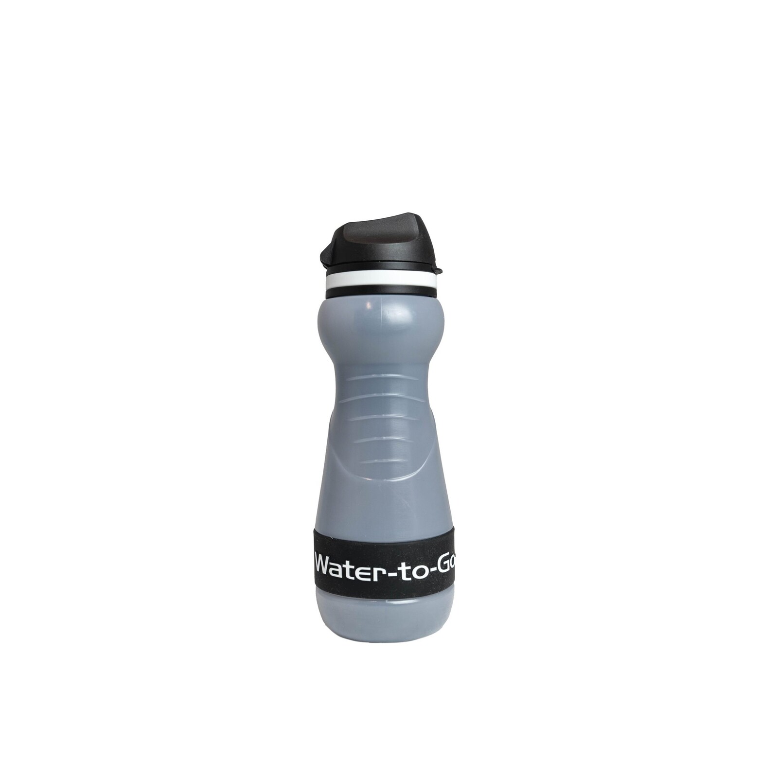 Fľaša filtračná Water-To-Go Eco Active 550 ml - priehľadná-čierna