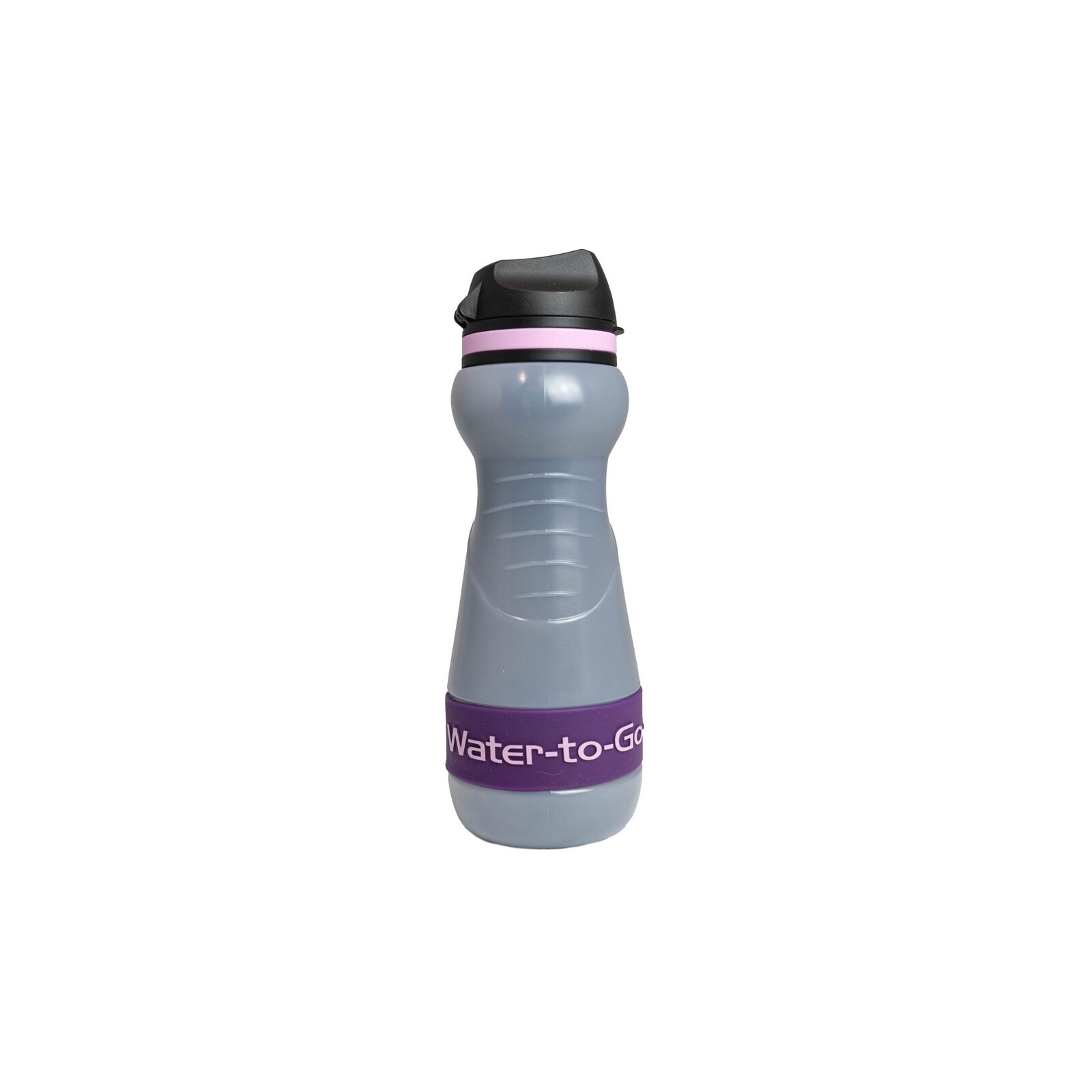 Fľaša filtračná Water-To-Go Eco Active 550 ml - priehľadná-fialová