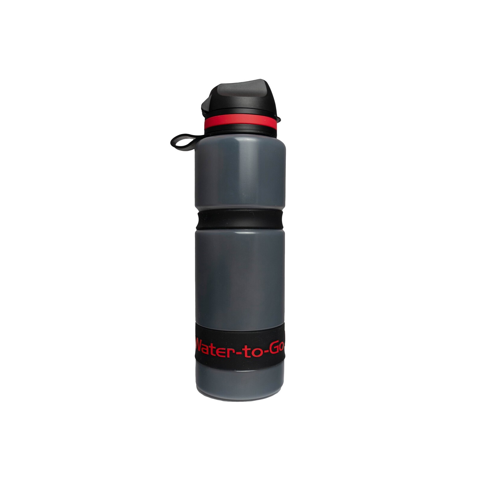 Fľaša filtračná Water-To-Go Eco Active 750 ml - sivá-červená